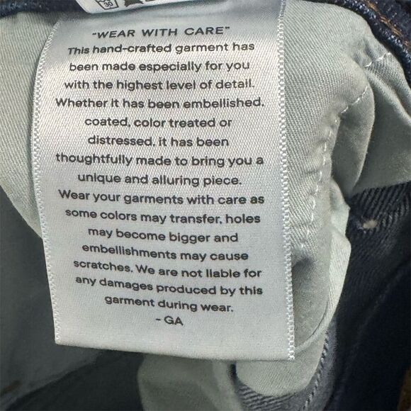 NWT Good American Pintuck High Waist Wide Leg Trouser Jeans NWT 10/30 Indigo - Picture 8 of 8